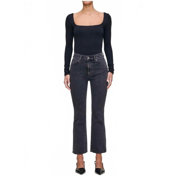 DL1961 Bridget Boot Petite High Rise Instasculpt Black Jeans Size 28P